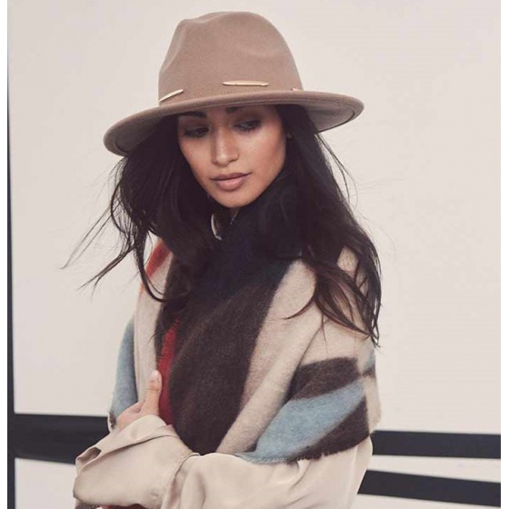 Black Wool Rose Fedora Hat - Seeberger