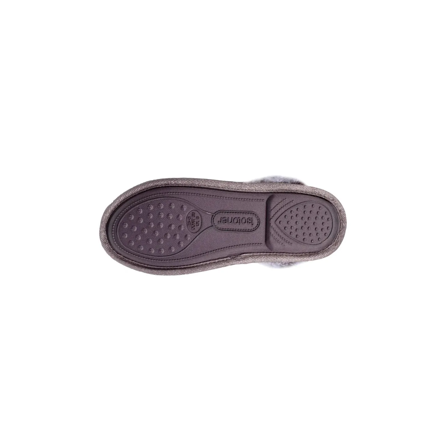 Chaussons Bottillons Femme Gris - Isotoner  Reference : 19035| Chapellerie Traclet