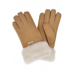Sheepskin gloves Camel - Seeberger