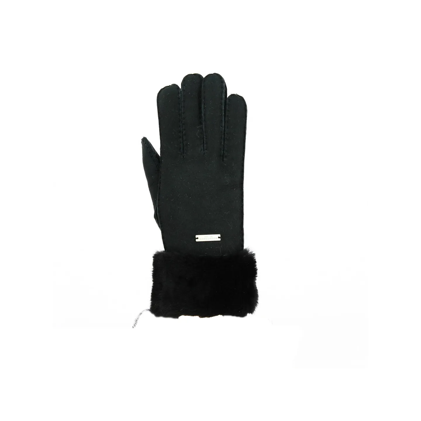 Women's Black Sheepskin Gloves - Seeberger Brown Reference: 19039 | Chapellerie Traclet