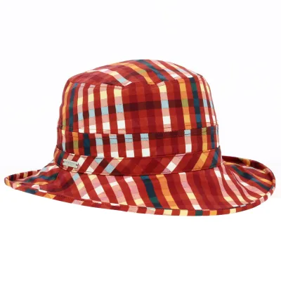 Bob Polyester Rayures Rouille - Seeberger Reference : 19040 | Chapellerie Traclet
