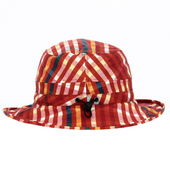 Rust Striped Polyester Bucket Hat - Seeberger