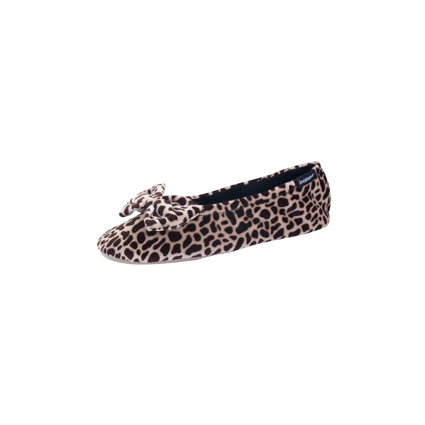 Women's Ballerina Slippers with Giraffe Bow - Isotoner r Traclet Boutique Reference: 19045| Traclet Hat Shop