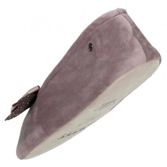 Women's Taupe Bow Ballet Slippers - Isotoner