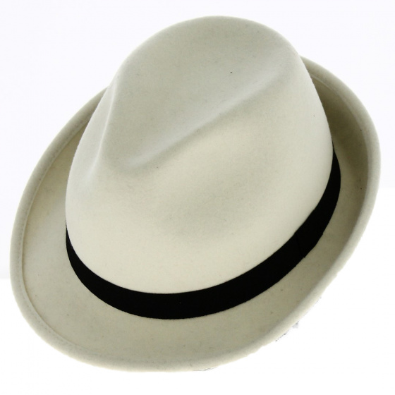 White Trilby Hat - Traclet