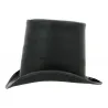 17cm Black Leather Top Hat - American Hat Makers Reference: 19060 | Traclet Hatmakers