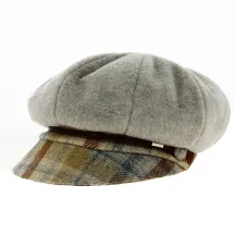 Beige Fleece Newsboy Cap - Traclet Reference: 19063 | Traclet Hat Shop