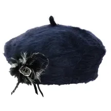 Béret Angora Charme Marine - Traclet Reference : 19070 | Chapellerie Traclet