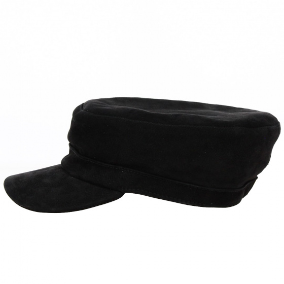 Casquette Cubaine Cuir Noir - City Sport