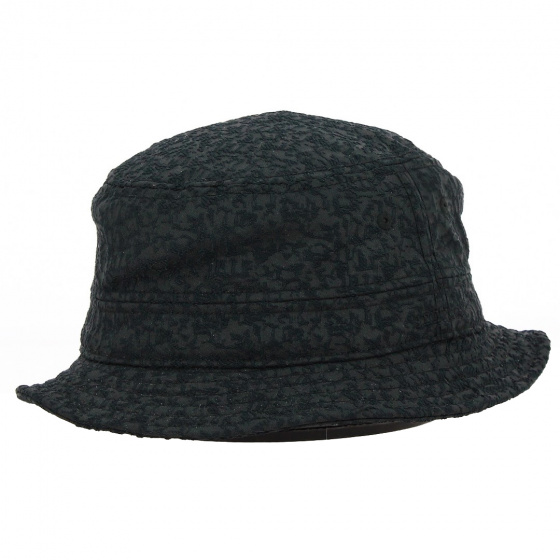 Printed Black Bucket Hat - Stetson