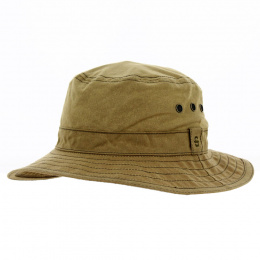 Waterproof Oiled Cotton Bucket Hat Camel - Stetson