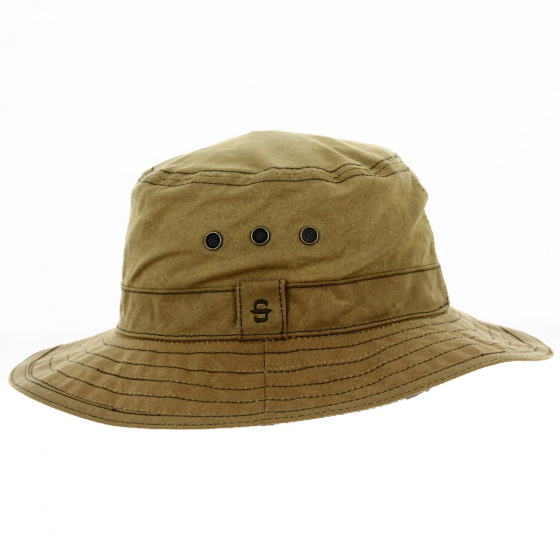 Bob Coton Huilé Imperméable Camel - Stetson