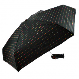 Mini Ultra Slim Small Square Polka Dot Umbrella - Isotoner