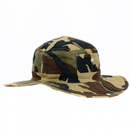 Cotton Summer Bucket Hat Bondi Camouflage - Traclet
