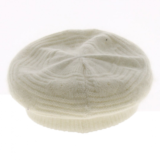 Cream Angora Cap - Traclet