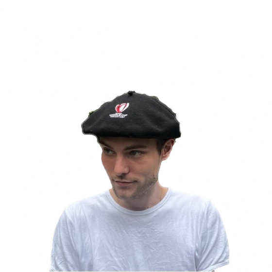 Béret Officiel Coupe Du Monde De Rugby Noir - Le Béret Français