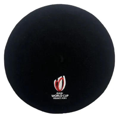 Béret Officiel Coupe Du Monde De Rugby Noir - Le Béret Français
