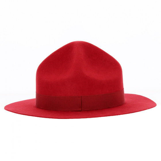 Red Wool Felt Scout Hat - Traclet