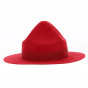 Chapeau Scout Feutre Laine Rouge - Traclet