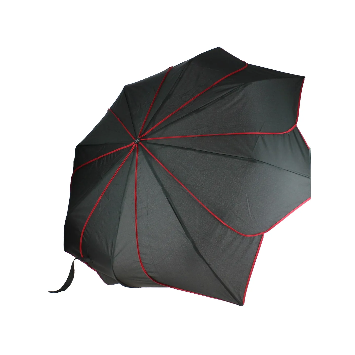 Women's Folding Sunflower Umbrella Black and Red - Pierre Cardin Reference: 15321 | Traclet Hat Shop