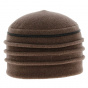 Women's Brown Olga Polar Fleece Hat - Traclet