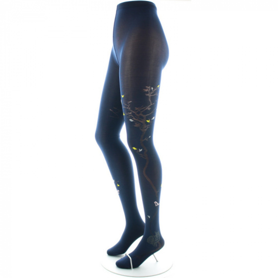 Collants 40D Arbre et Oiseaux - Berthe