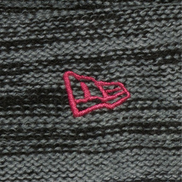 Women's Gray and Pink Marl Cuffed Beanie - New Era