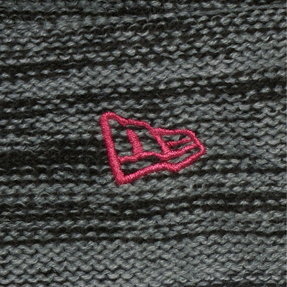 Bonnet Femme à Revers Marl Gris et Rose - New Era Bonnet Femme à Revers Marl Gris et Rose - New Era