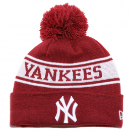 Jake NY Yankees Bordeaux Beanie Hat- New Era