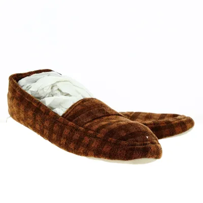 Chaussons Homme Semelles Gomme Marron - Isotoner Reference : 19097 | Chapellerie Traclet
