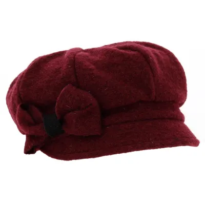 Casquette Gavroche Zabou Laine Bordeaux - Traclet Référence : 19098