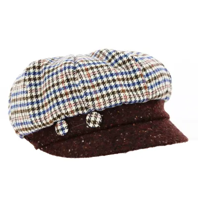 Casquette Gavroche Brigitte Laine Marron - Traclet Référence : 19099