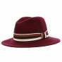Fedora Colin Bordeaux Felt Hat - Traclet