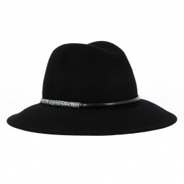 Black Rhinestone Traveler Hat - Traclet