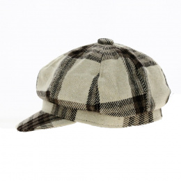 Casquette Gavroche Coton Patchwork Beige - Traclet