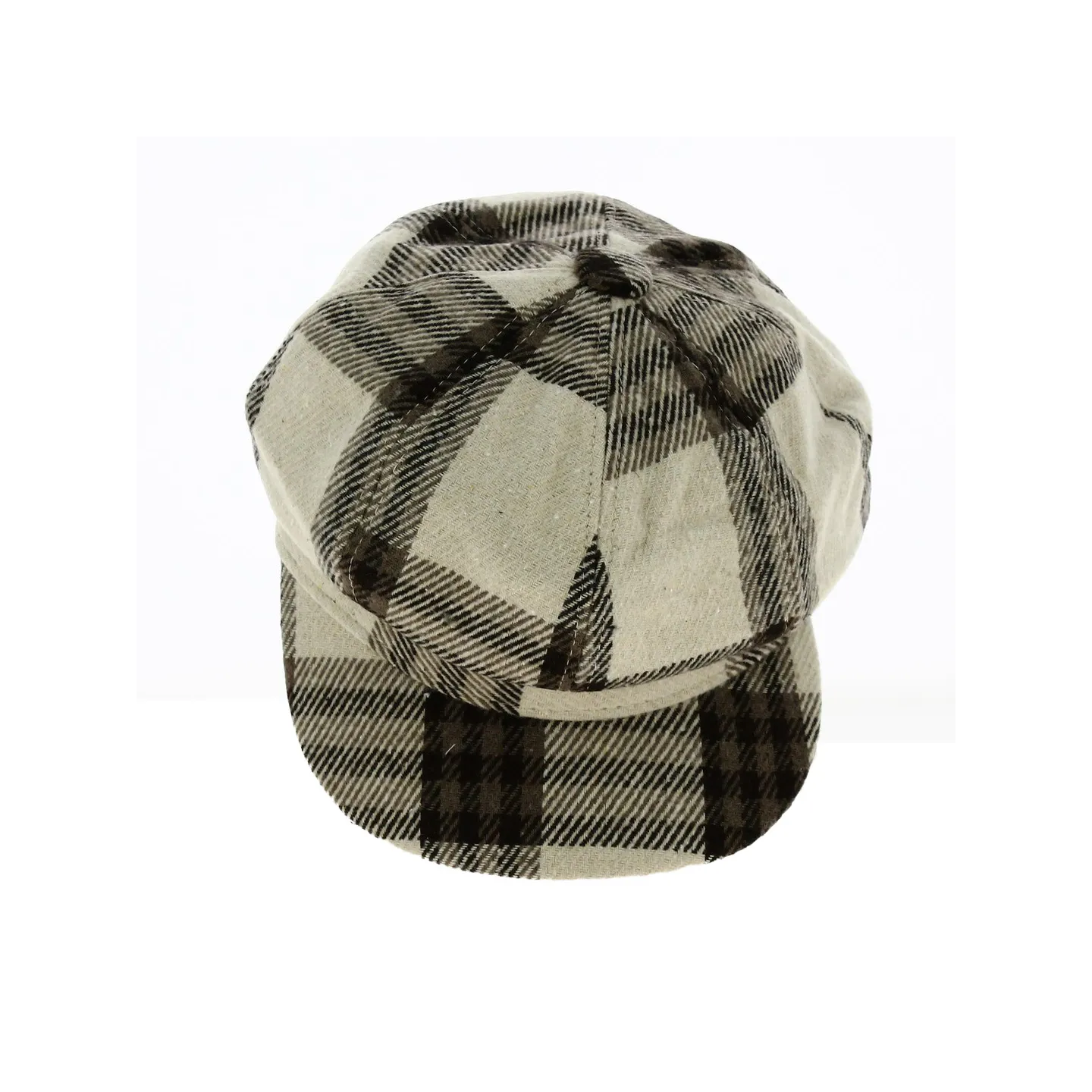 Casquette Gavroche Coton Patchwork Beige - Traclet Reference : 19113 | Chapellerie Traclet