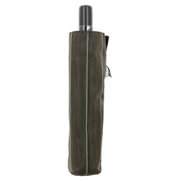 Men's Automatic Compact Folding Umbrella with straight wooden handle - Piganiol
