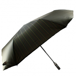 Men's automatic folding mini umbrella with straight wooden handle - Piganiol