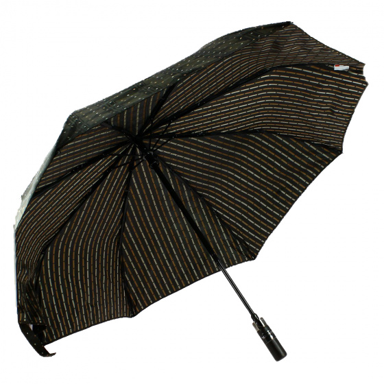 Mini-Parapluie Pliant Homme automatique poignée bois droite - Piganiol