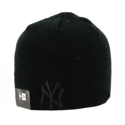 NY Yankees Black Acrylic Beanie - 47 Brand Reference: 19117 | Traclet Hat Shop
