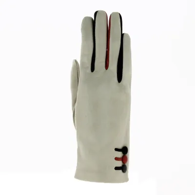 Gants Cuir Doublé Soie Beige - Traclet Référence : 19118 | Chapellerie Traclet