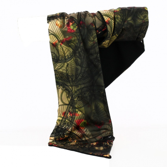 Fleece-Lined Fabric Scarf - Traclet