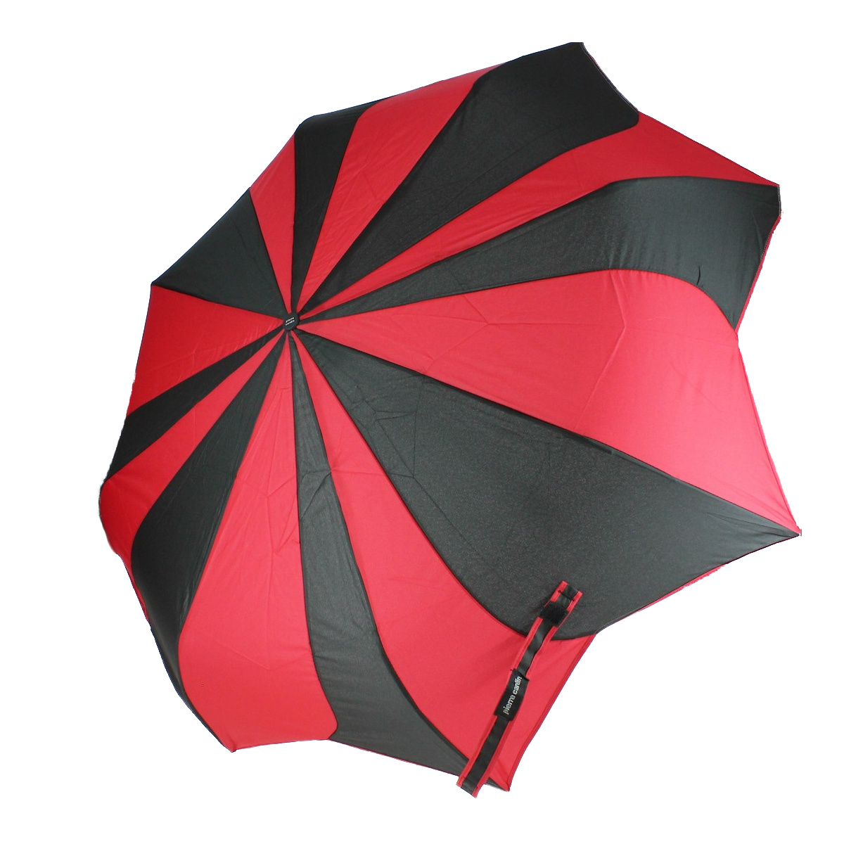Parapluie Femme Pliant Tournesol Rouge et Noir - Pierre Cardin