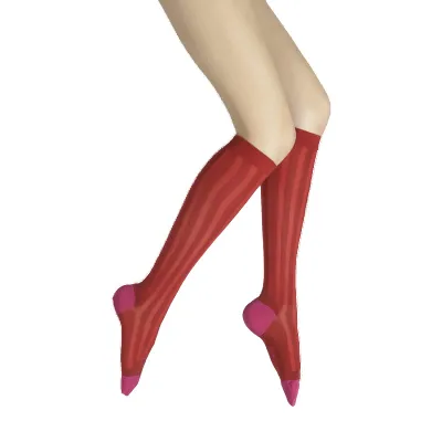 Chaussettes hautes en soie - Berthe Référence : 14887