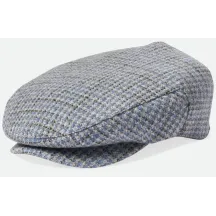 Casquette Plate Hooligan Bleu et Blanc - Brixton