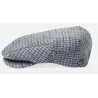 Blue and White Hooligan Flat Cap - Brixton Reference: 17629| Chapellerie Traclet
