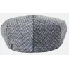 Blue and White Hooligan Flat Cap - Brixton Reference: 17629| Chapellerie Traclet