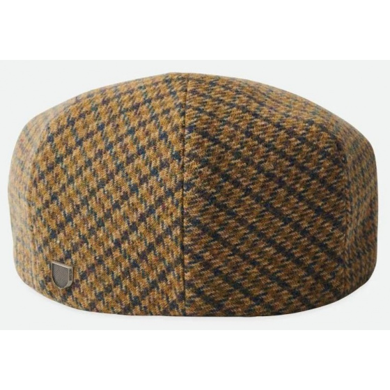 Brown Olive Houndstooth Hooligan Cap - Brixton