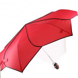 Women's Folding Sunflower Red Umbrella - Pierre Cardin