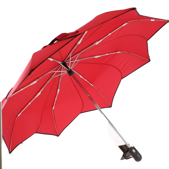 Women's Folding Sunflower Red Umbrella - Pierre Cardin